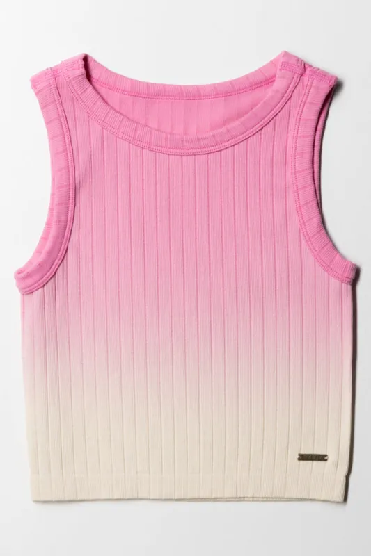Ombre Seamless Vest Pink sold by Ackermas
