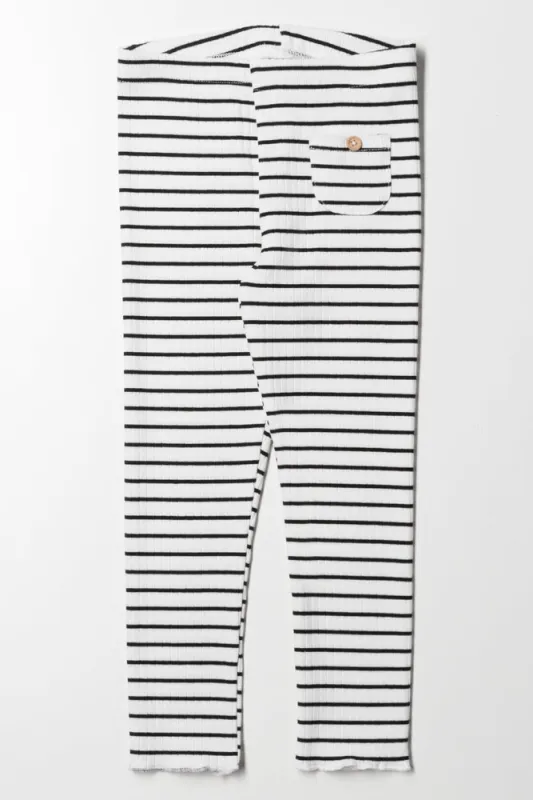 Stripe Leggings Blue sold by Ackermas