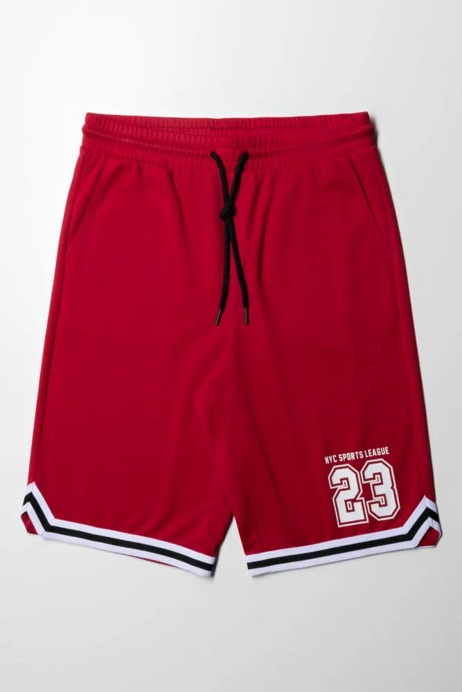 Basketball Shorts Red sold by Ackermas