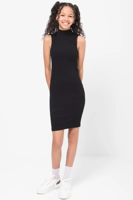 Seam-Free Turtle Neck Bodycon Black sold by Ackermas