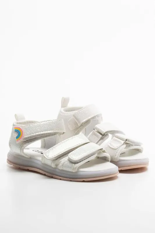 Rainbow Sandal White sold by Ackermas