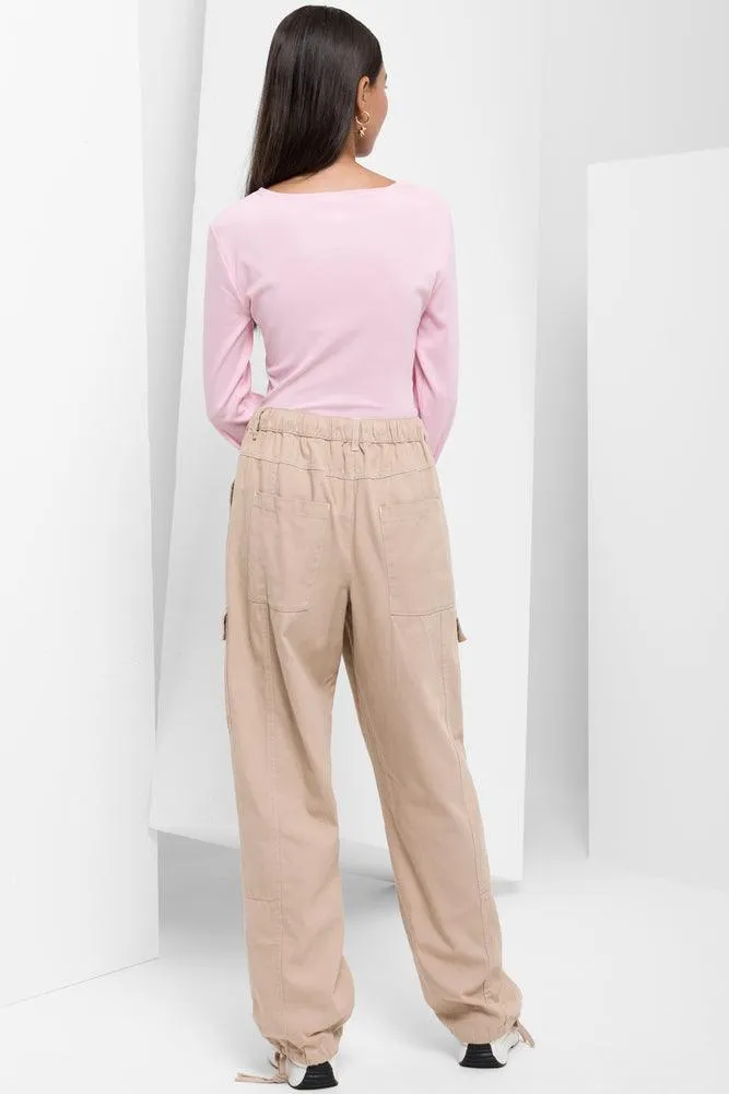 Long Sleeve Corset Top Pink sold by Ackermas product image thumbnail 3