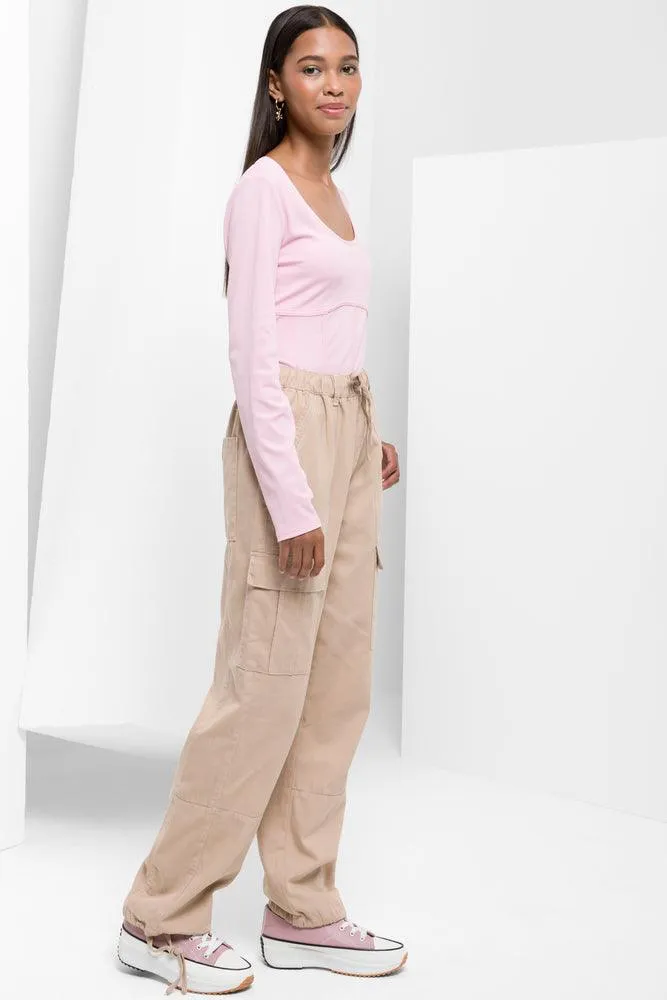 Long Sleeve Corset Top Pink sold by Ackermas product image thumbnail 2