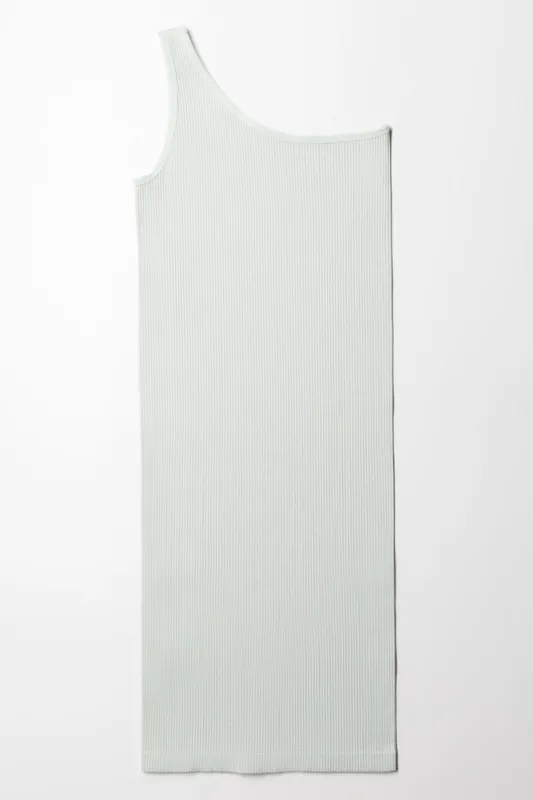 Seamless One Shoulder Dress Light Green sold by Ackermas