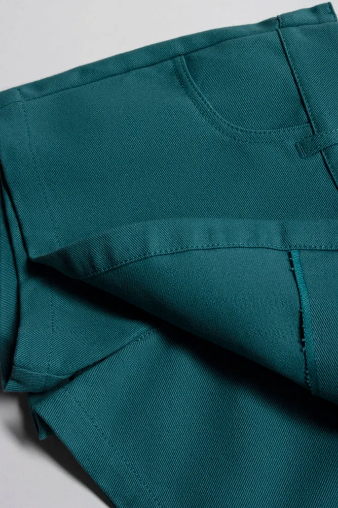 Skort With Flower T-Shirt Set Teal sold by Ackermas product image thumbnail 3