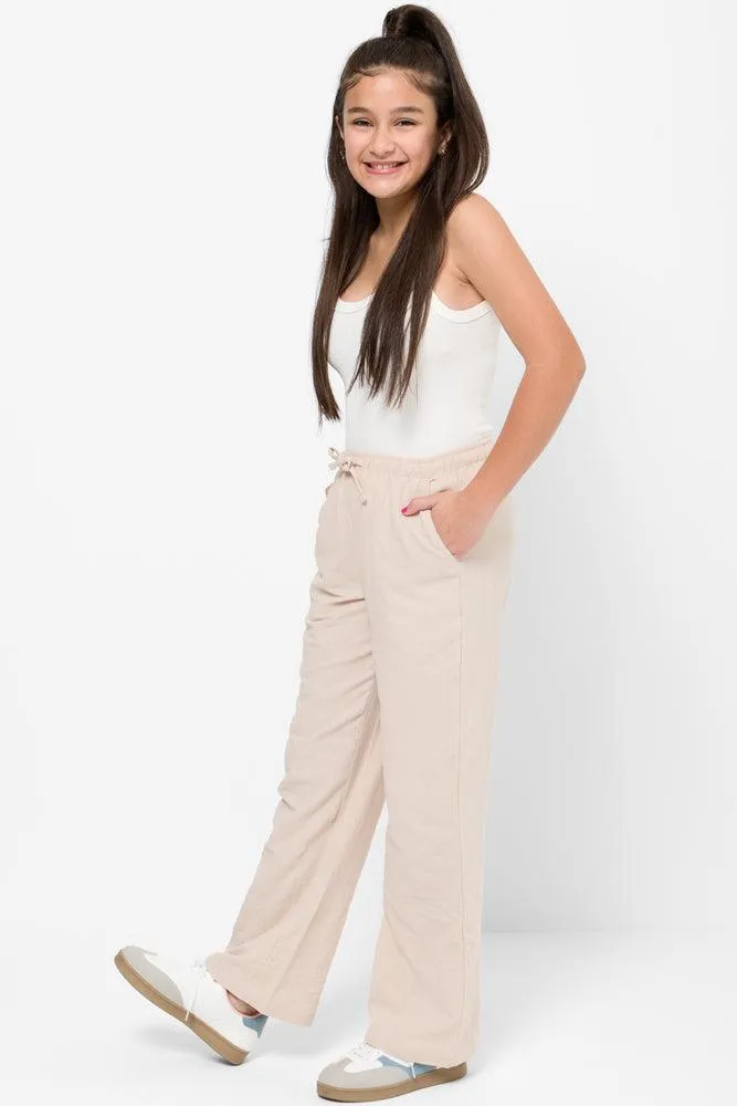 Linen Pull On Pants Stone sold by Ackermas product image thumbnail 3