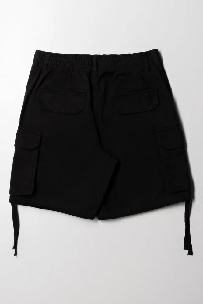 Cargo Bermuda Twill Shorts Black sold by Ackermas product image thumbnail 4