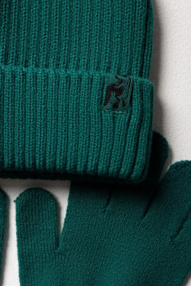 Beanie & Gloves Set Green sold by Ackermas product image thumbnail 2