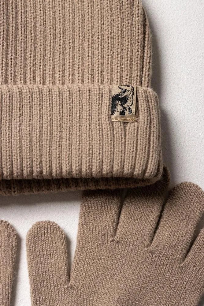 Beanie & Gloves Set Natural sold by Ackermas product image thumbnail 2