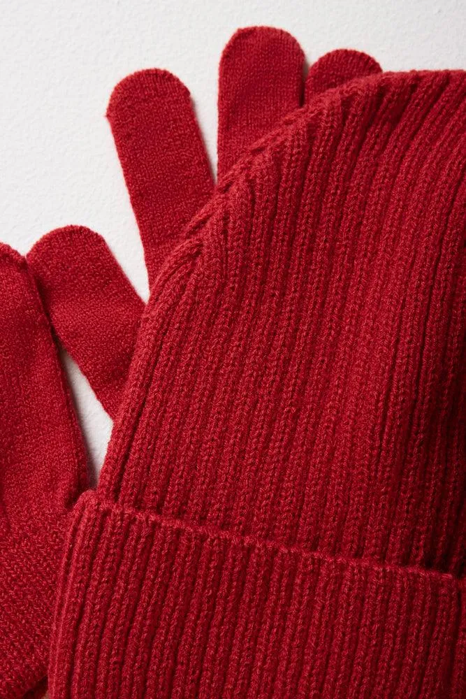 Beanie & Gloves Set Red sold by Ackermas product image thumbnail 2