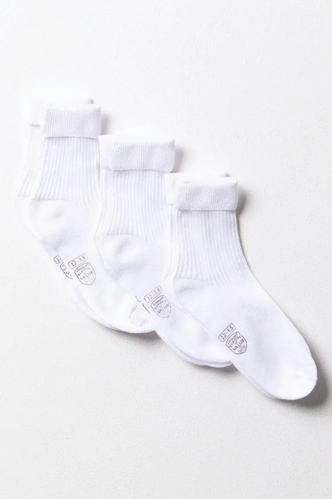 3 Pack Anklet Socks White sold by Ackermas