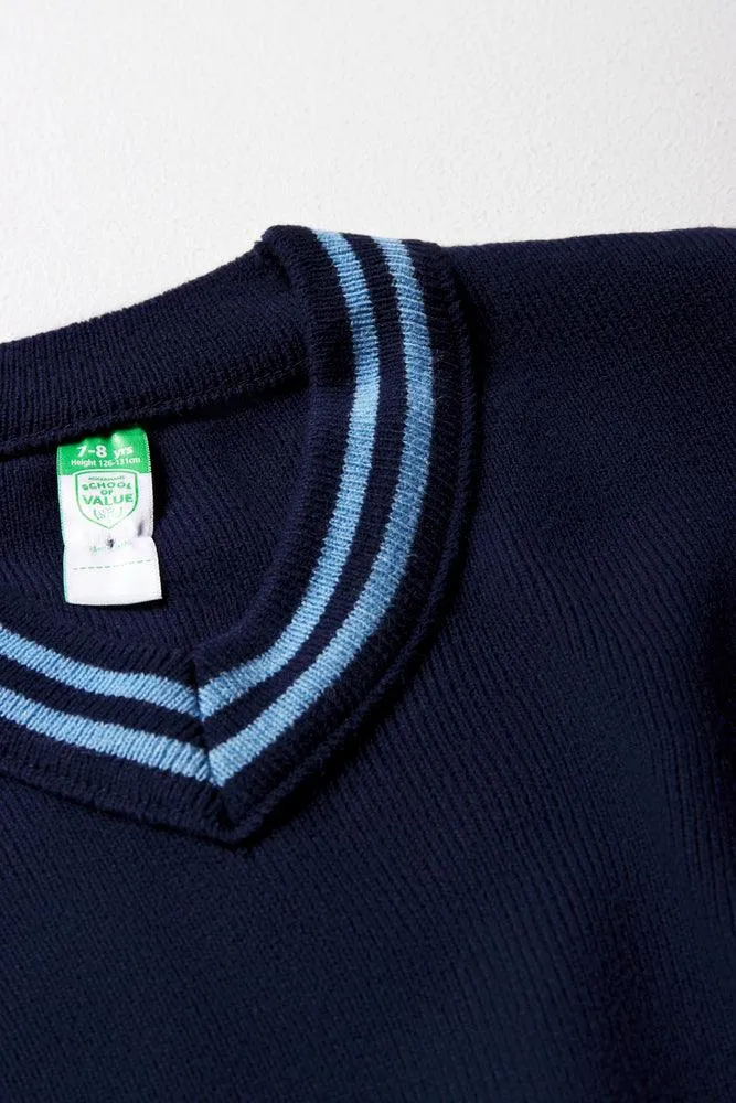 Unisex School Long Sleeve Striped Jersey Navy sold by Ackermas product image thumbnail 3