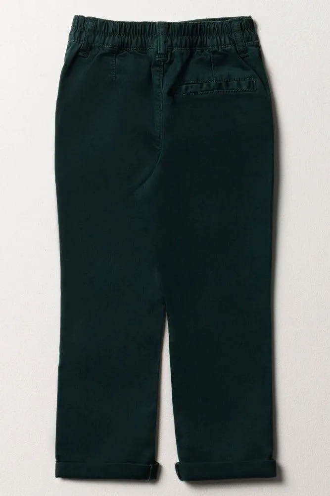 Slim Fit Chino Pants Dark Green sold by Ackermas product image thumbnail 4
