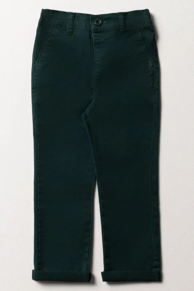 Slim Fit Chino Pants Dark Green sold by Ackermas