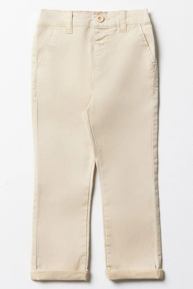 Slim Fit Chino Pants Natural sold by Ackermas