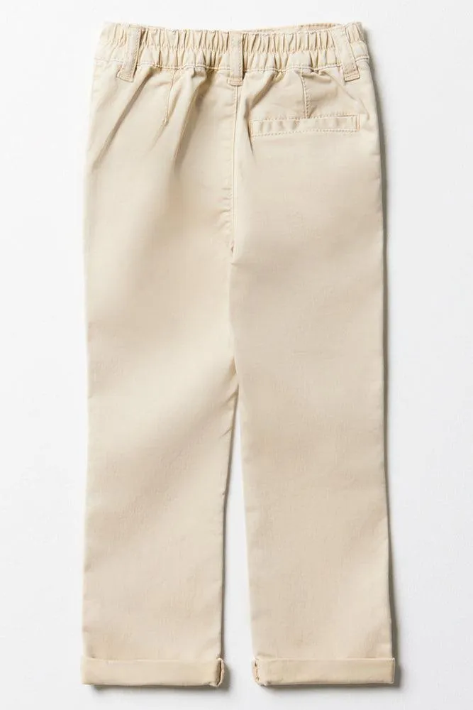 Slim Fit Chino Pants Natural sold by Ackermas product image thumbnail 3