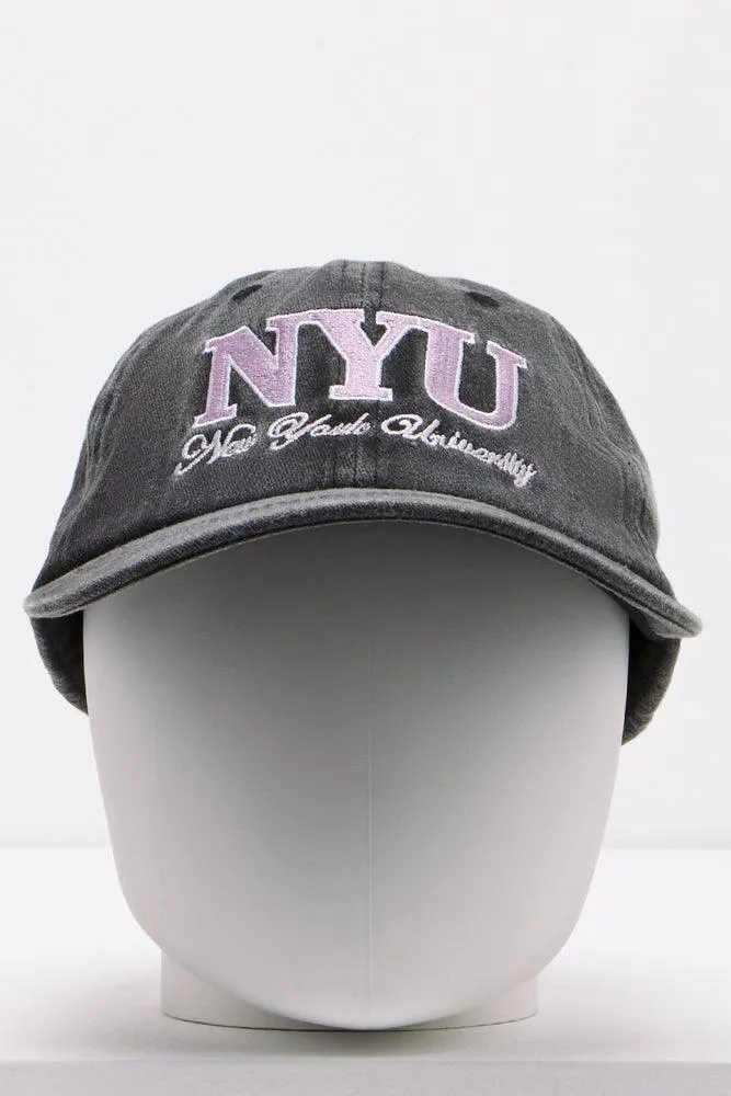 NYU Peak Cap Black sold by Ackermas