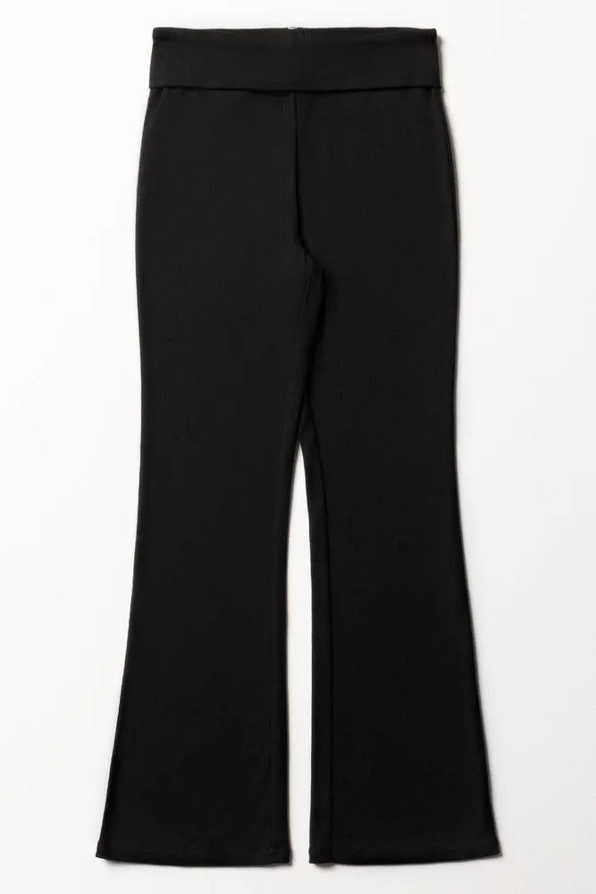 Flare Leggings Black sold by Ackermas