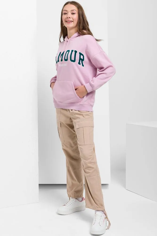 Oversized Hoodie Pink sold by Ackermas product image thumbnail 2
