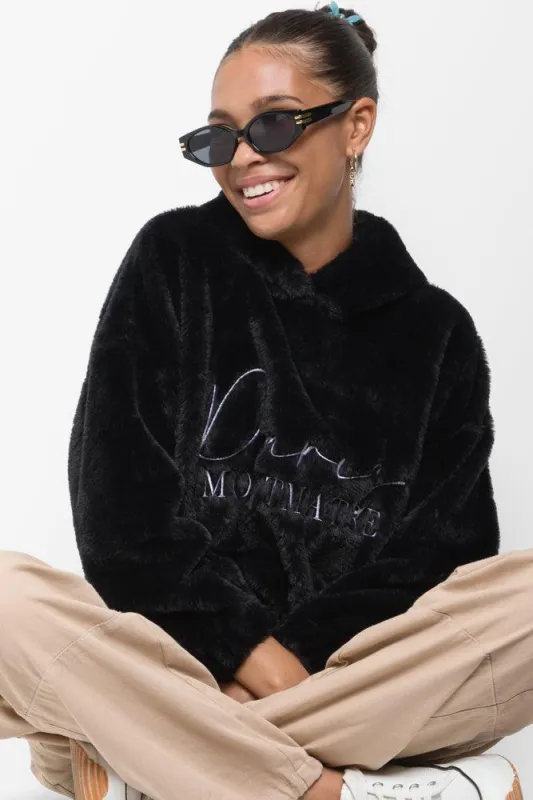 Paris Fur Hoodie Black sold by Ackermas