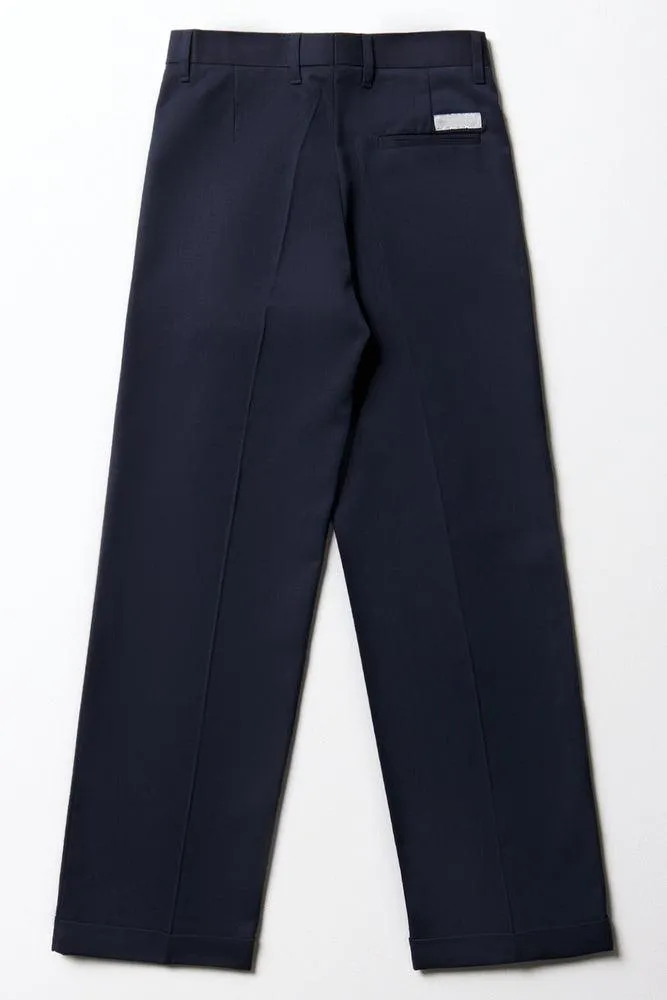 Boys School Turn Up Pants Navy sold by Ackermas product image thumbnail 5
