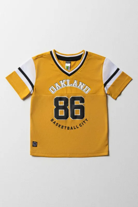 V-Neck Sport T-Shirt Yellow sold by Ackermas