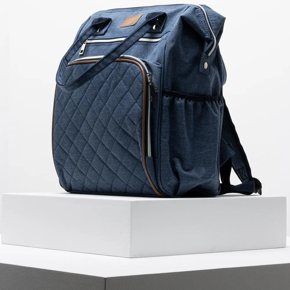 Denim Backpack Blue sold by Ackermas product image thumbnail 2