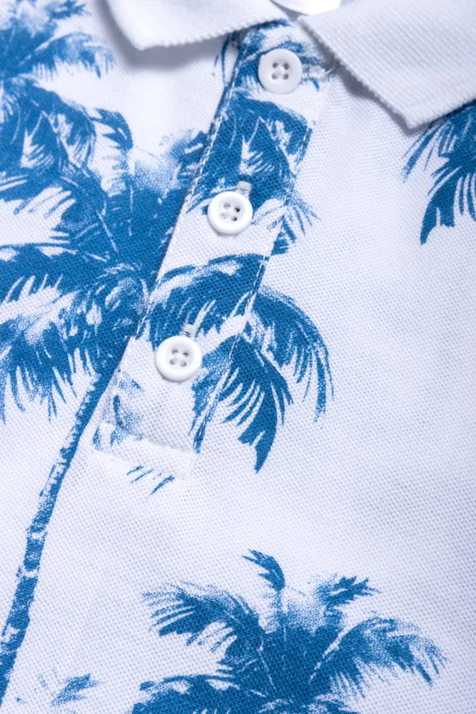 Short Sleeve Golfer White & Blue sold by Ackermas product image thumbnail 2