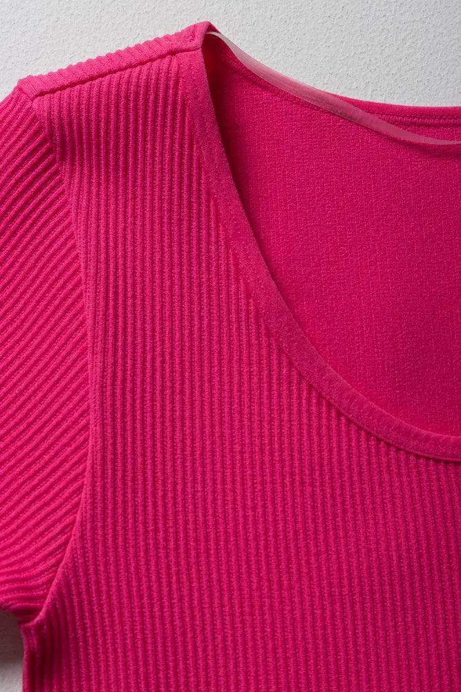 Seamless Short Sleeve Dress Pink sold by Ackermas product image thumbnail 2