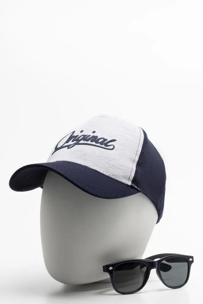 Cap And Sunglasses Set Navy sold by Ackermas