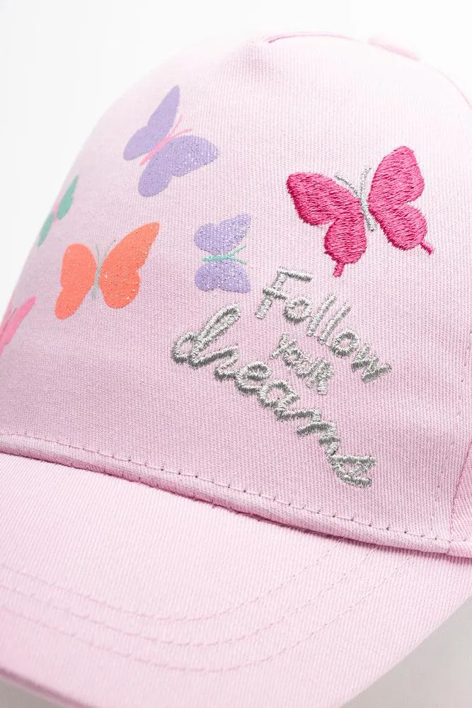 2 Piece Butterfly Peak Cap Pink sold by Ackermas product image thumbnail 2