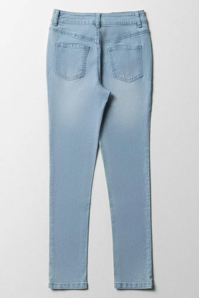 Skinny Denim Jeans Light Blue sold by Ackermas product image thumbnail 4