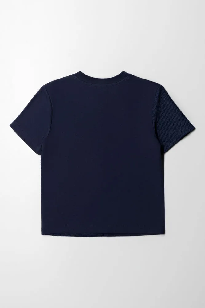 Short Sleeve T-Shirt Navy sold by Ackermas product image thumbnail 4