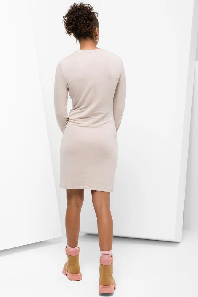 Long Sleeve Bodycon Dress Natural sold by Ackermas product image thumbnail 3