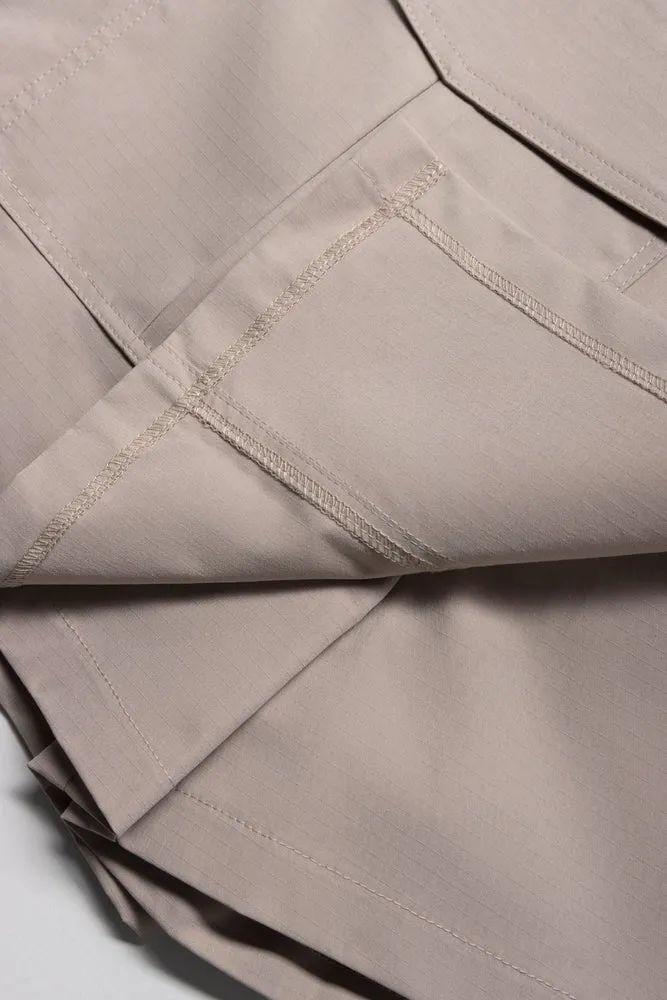 Cargo Pocket Skort Stone sold by Ackermas product image thumbnail 3