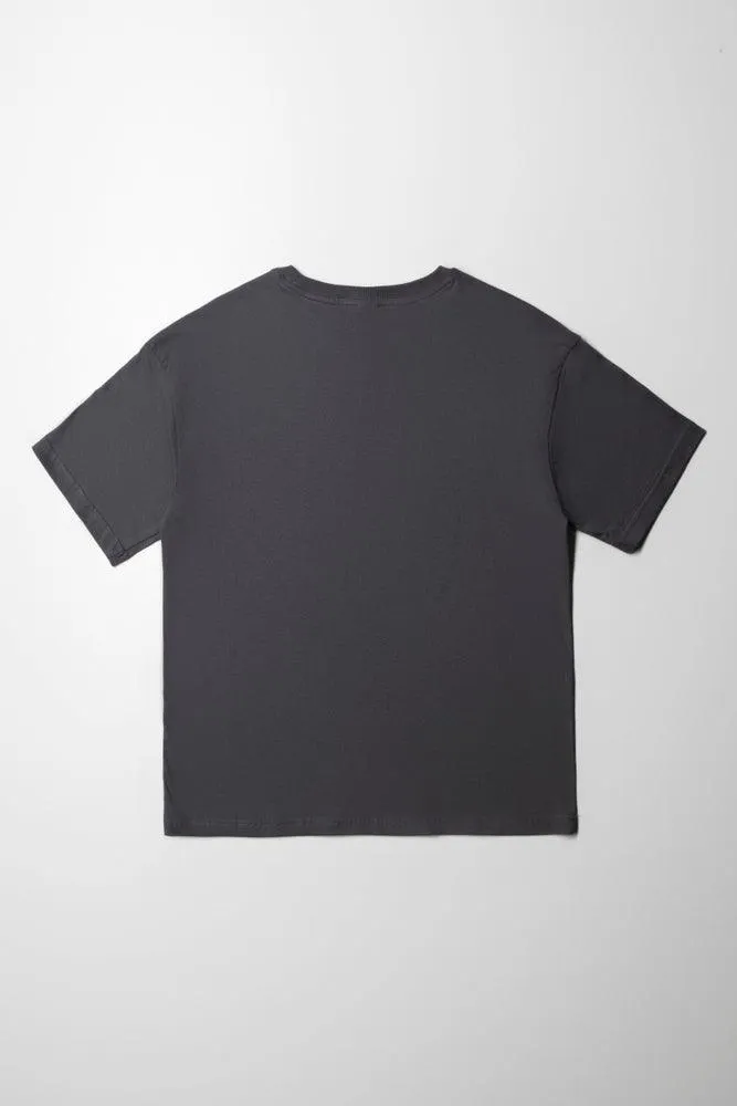 Smileyworld Oversized Short Sleeve T-Shirt Dark Grey sold by Ackermas product image thumbnail 3