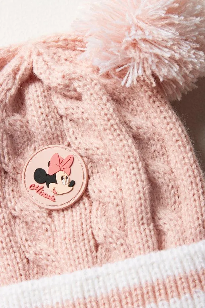 Minnie Mouse Beanie & Mittens Set Pink sold by Ackermas product image thumbnail 2