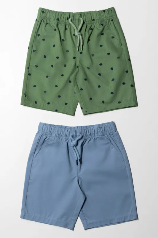 2 Pack Shorts Green & Blue sold by Ackermas