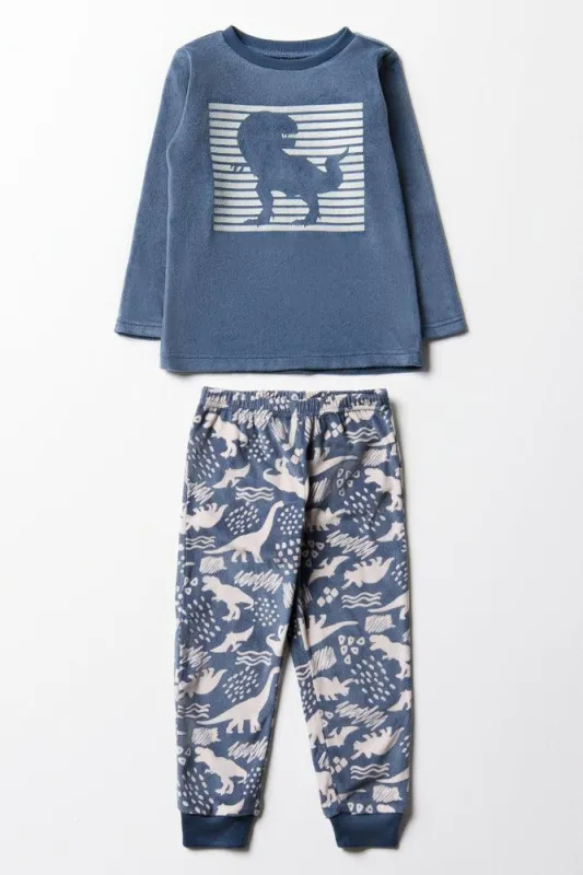 Dinosaur Long Sleeve Pyjamas Grey made by Ackermas