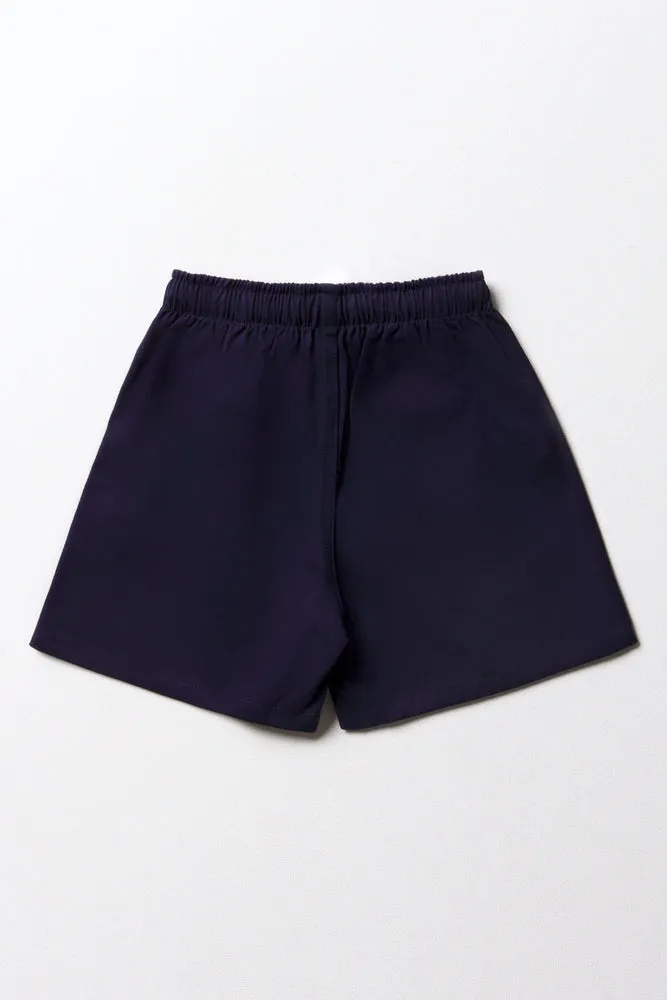 Unisex Sports Shorts Secondary Navy sold by Ackermas product image thumbnail 5