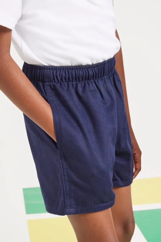 Unisex Sports Shorts Secondary Navy sold by Ackermas