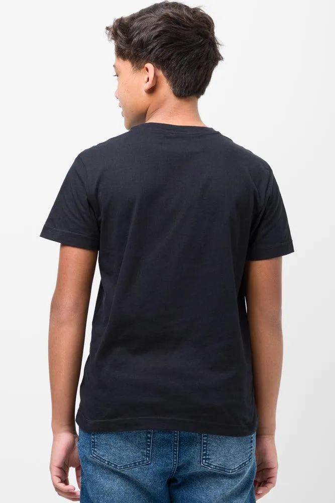 Crew Neck T-Shirt Black sold by Ackermas product image thumbnail 3