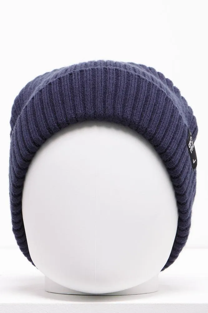 Rib Beanie Navy sold by Ackermas