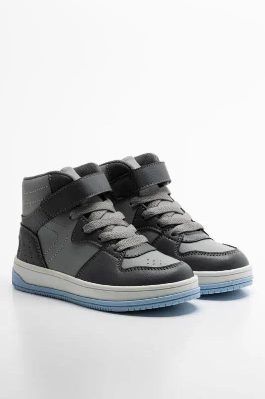 High Top Skate Sneaker Grey sold by Ackermas