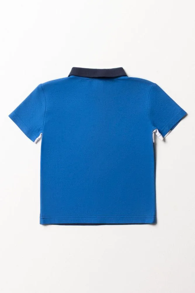 Colourblock Golfer Navy & Blue sold by Ackermas product image thumbnail 3