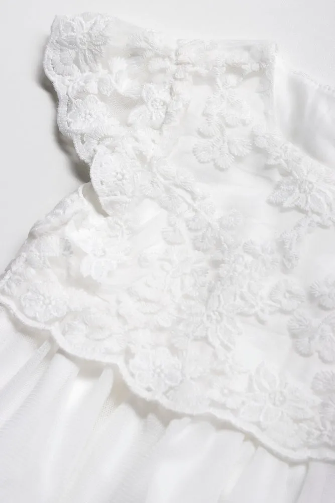 Lace Tulle Dress White sold by Ackermas product image thumbnail 2