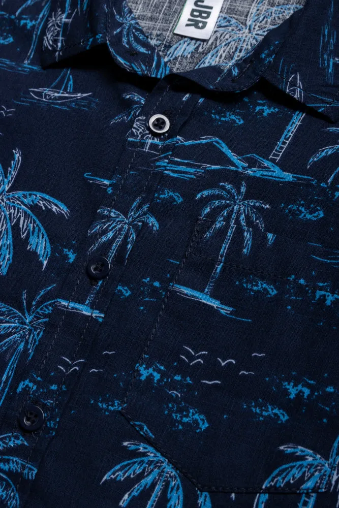 Short Sleeve Shirt Navy sold by Ackermas product image thumbnail 2