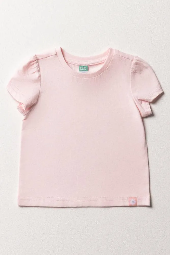Short Sleeve T-Shirt Light Pink sold by Ackermas