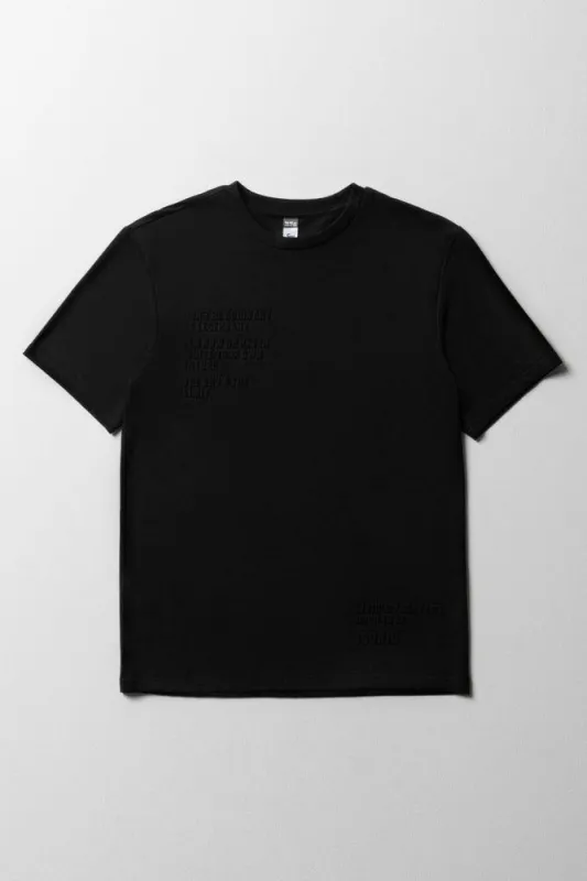 Short Sleeve T-Shirt Black sold by Ackermas