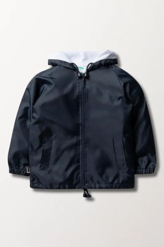 Unisex School Rain Jacket Navy sold by Ackermas